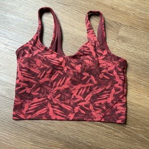 Lululemon built in sports bra crop top